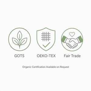 Bolsa de Almacenamiento con Cordón de Algodón Orgánico sin Teñir, Certificada por GOTS, Reutilizable, Ecológica, para Regalos, con Logotipo Personalizado, Venta al Por Mayor - Product Image 4