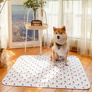 Tapis de pipi pour chien réutilisable super absorbant pour chiens Coussinets de dressage réutilisables pour chiots de qualité supérieure 100% imperméables