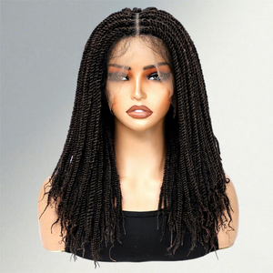 Perruque synthétique sans colle à dentelle complète de 14 pouces, fausses locks, dreadlocks, densité 180%, fibre haute température pour femmes - Product Image 1