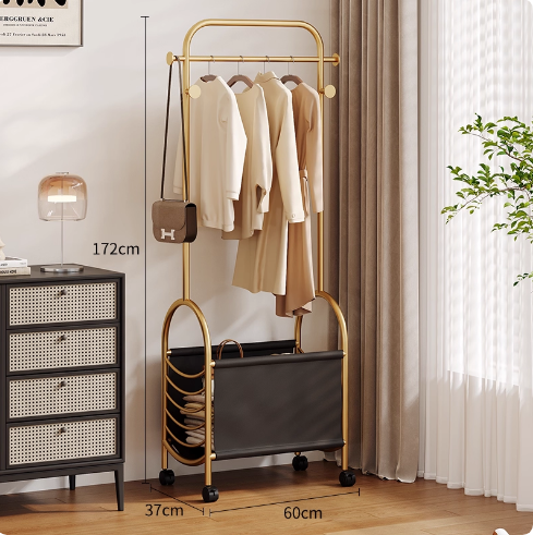Golden Frame + Leather Black