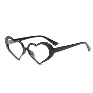 Gafas de sol hechas a mano con estilo unisex con marco de PC azul Linda chica amor gafas de sol letras inglesas personalizadas y diamantes de imitación - Product Image 4