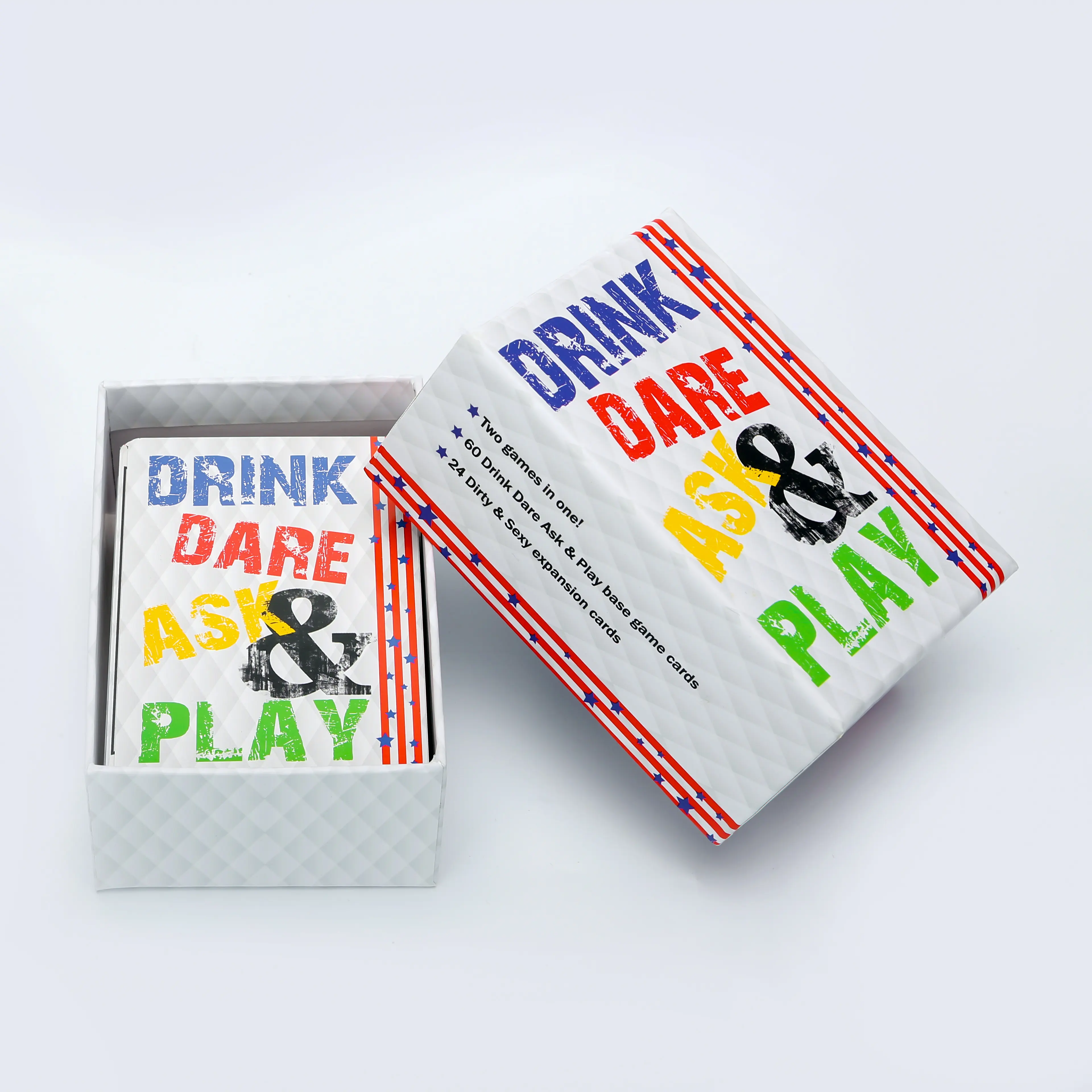 Factory wholesale custom paper drinking party game cards poker casino flash playing cards printer