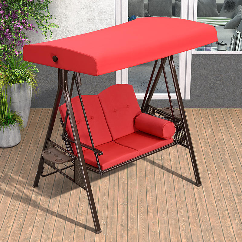 Red 2-seat swing