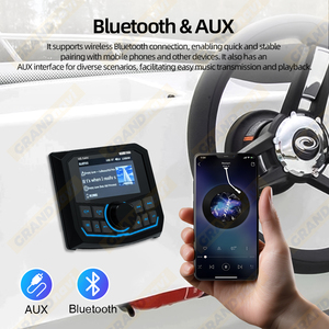 Receptor GRANDnavi con Pantalla de 4 Pulgadas, Pantalla LCD IPS, Estéreo Marino MP5 para Yate, Barco, ATV, RV, Receptor Digital FM AM USB - Product Image 4