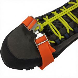 Crampons à glace en silicone à 4 dents - Plaques antidérapantes universelles pour enfants, crampons à neige, griffes à glace pour chaussures d'hiver et d'escalade en extérieur - Product Image 5