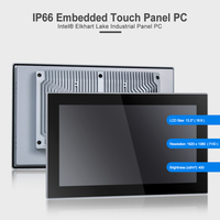 PC industriel tout-en-un tactile capacitif 13,3 pouces J6412, écran tactile intégré sans ventilateur, ordinateur tout-en-un industriel