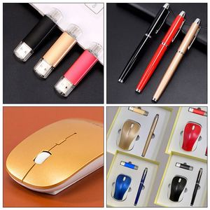 ชุดของขวัญธุรกิจสุดฮอต กล่องปากกา เมาส์ไร้สาย แฟลชไดรฟ์ USB พร้อมโลโก้สั่งทำสุดหรู - Product Image 5