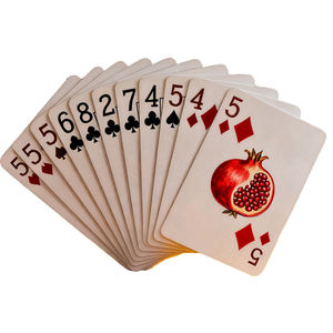 Carte da gioco Serene in stile libro con fascino culturale, atmosfera tranquilla, carta personalizzata per occasioni di giochi di carte - Product Image 1