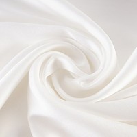 Silk Fabric Fabrics 19MM 100% Pure Silk Fabric Solid Color Fabrics For DIY Sewing Width 140cm Natural Silk