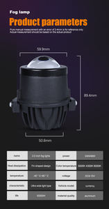 Usine OEM <span class=keywords><strong>LOGO</strong></span> lentille bleue projecteur antibrouillard 2.0 pouces avec ampoule H8 H9 H11 pour Toyota led projecteur antibrouillard lentille HD - Product Image 5