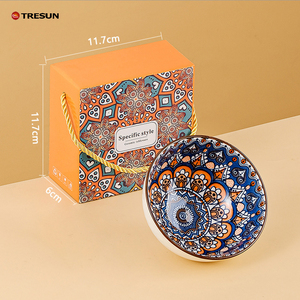Vajilla con Logotipo OEM, Estilo Marroquí, Caja de Regalo para Bodas, Hogar, Empresa, Tazón de Cerámica Bohemia Europea, Apto para Lavavajillas, Ecológico - Product Image 3