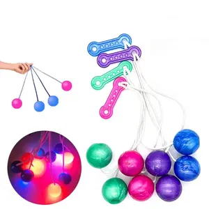 Bb Trend ing Kids Toys Pro Clacker Bälle Leuchten Click Clack Balls Kinderspiel zeug Noise Makers Led Light Lato Lato Toy Ball