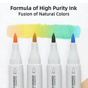 SINOART Pennarelli per Schizzi OEM all'Ingrosso, 216 Colori, <span class=keywords><strong>Punta</strong></span> Morbida a Pennello, <span class=keywords><strong>Doppia</strong></span> <span class=keywords><strong>Punta</strong></span> per Animazione e Schizzi - Product Image 5