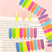 Blocs-notes de rentrée scolaire, index semi-transparents en PET, étiquettes autocollantes colorées, imperméables, inscriptibles, amovibles, marque-pages