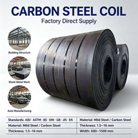 Bande d'acier au carbone recuit noir laminé à froid 1018 1020, bobine d'acier à bords coupés pour matériaux de construction