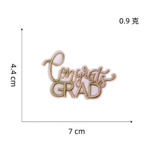 Iron on Embroidery Senior Year Doctoral Cap Gown Patch - Product Image 5