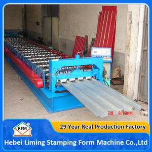 Hebei Liming Meistverkaufte Dachziegel-Herstellungsmaschine H60 H75 H92 Dachblech-Rollmaschine - Product Image 3