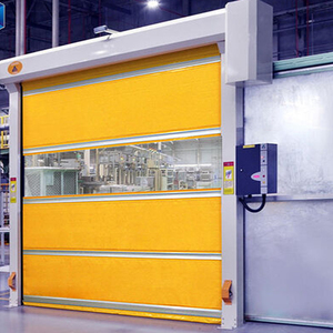 Portes verticales à enroulement rapide en PVC imperméables automatiques modernes haut de gamme sur mesure pour les installations industrielles - Product Image 1
