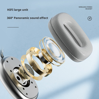 Casque sans fil à réduction de bruit active, directement de l'usine, pour V5.1, son HIFI panoramique à 360°, basses profondes, coussinets respirants, ROHS