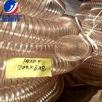 Chine Fournisseur TPU Anti Statique PU Flexible Conduit Accordéon Tuyau Grand Diamètre Transparent Poussière Fil D'acier Tuyau pour Industriel