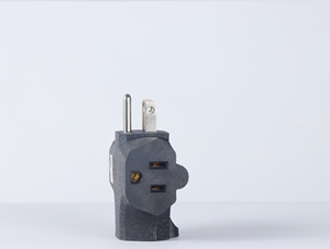 <span class=keywords><strong>Adaptateur</strong></span> d'extension de prise murale robuste en forme de T à 3 voies avec 3 prises murales à 3 broches - Product Image 2