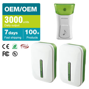 Campanello digitale senza fili con Display a temperatura durevole villaggio appartamento 51 <span class=keywords><strong>suonerie</strong></span> AC 110-220V EU UK u Plug - Product Image 2