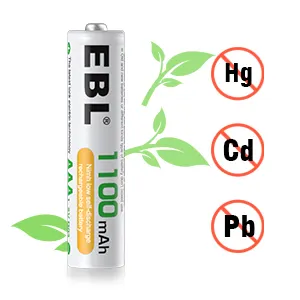 Friendly EBL 1100mAh NI-MH baterai isi ulang 1.2V baterai NiMh paket