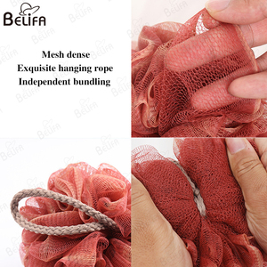Hot Selling Shower Sponge Loofahs Large Bath Sponge Mesh Wash Puff Shower Poof Body <strong>Loofas</strong> for Bathing Body Scrub Exfoliating - Product Image 3