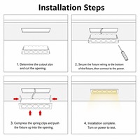 Spot LED COB linéaire encastré moderne 85-265V, intelligent, dimmable, sur rail magnétique, grille de focalisation, CRI élevé, usage commercial