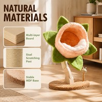 Tour pour chat mignonne et élégante avec poteau en sisal, lit douillet pour chat, pour jouer, grimper et se reposer