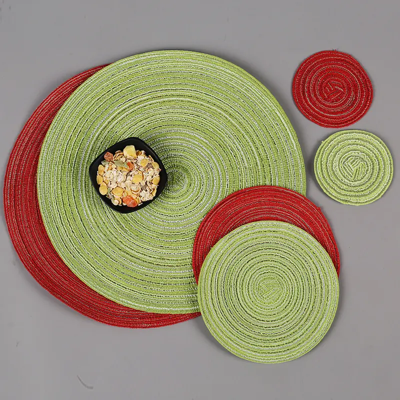 2023 New placemats for dining table luxury woven placemats placemats for dining table W40251