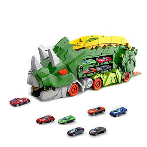 Vente en gros vente chaude grande piste <span class=keywords><strong>dinosaure</strong></span> voiture station de stockage <span class=keywords><strong>dinosaure</strong></span> <span class=keywords><strong>transformer</strong></span> piste camion catapulte véhicule voiture ensemble - Product Image 1
