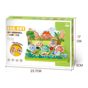 クリエイティブキッズ描画おもちゃアートグラフィティ教育玩具Diy手作り卵絵画恐竜 - Product Image 4