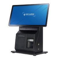 Terminal Táctil Modular Todo en Uno con Pantalla Giratoria de 15.6 Pulgadas, Quiosco de Autoservicio con Escáner de Cámara RFID NFC para Punto de Venta Minorista