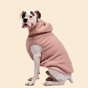 Pet malzemeleri sıcak teddy hoodie rüzgar ceketi köpek ve kedi için ceket giyinmek