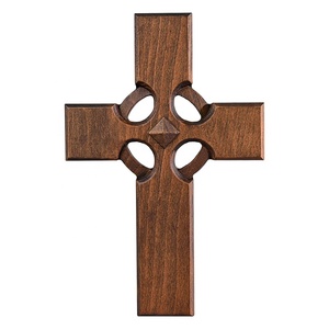 Croix <span class=keywords><strong>irlandaise</strong></span> en bois Art Sculpture religieux sculpté décoration de la maison cadeau spirituel décoration murale bois artisanat boîtes en bois signes muraux - Product Image 1
