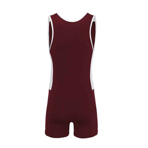 Tùy chỉnh màu đen in 85% Polyester và 15% Spandex unisex PowerLifting SINGLET - Product Image 4