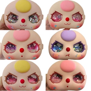 Arena de cambio corporal DIY para bebé, con tres rostros intercambiables, purpurina líquida brillante para ojos, cuerpo de plástico, accesorios para muñecas 400% 100% - Product Image 5