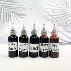 OEM Schwarz Dunkelbraun Semi Permanent Airbrush Compressor Dye Haar Bart Farbstoff für Männer - Product Image 6