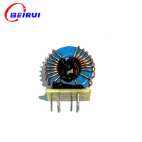 Mini filtre toroïdal DIP à mode commun, avec noyau en ferrite isolé bleu, à montage vertical traversant, filtre EMI pour onduleur solaire photovoltaïque