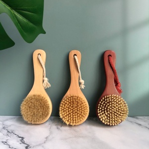 <span class=keywords><strong>Brosse</strong></span> Sèche Corporelle Professionnelle en Bois de Hêtre Naturel Léger et Durable avec Poignée, Fibres de Sisal Naturelles – Remise en Gros - Product Image 3