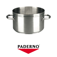 Casserole profonde en acier inoxydable Ø 45 cm H 27,5 cm, 44 L, base triple couche Paderno
