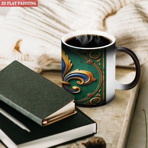 Graduation Souvenir Drinking Mug 11oz Frosted Black <b>Ceramic</b> Heat Activated Color Changing <b>Cup</b> - Product Image 3
