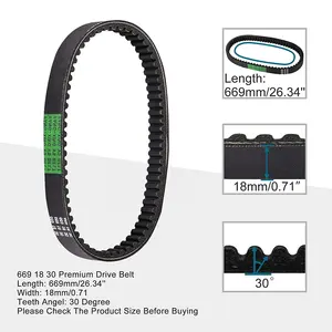 Goofit 669 18 30 Premium Drive Riem Vervanging Voor 4 Takt 139QMB GY6 49cc 50cc Bromfiets Scooter