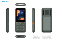 Teléfono OEM P75A 4G Teléfono resistente EE. UU./RU Versión 32 + 32MB 1800mAh Batería 2,8 Teléfono móvil de 3,0 pulgadas Teléfono con funciones resistentes