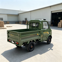 Camion de livraison électrique à basse vitesse à 4 roues avec caisse de chargement renforcée pour le marché agricole, le transport urbain, mini camionnette