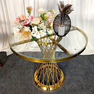 Furun Table en métal moderne design d'usine Table en acrylique Table de banquet pour événement Table de mariage - Product Image 3