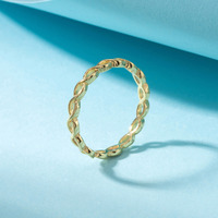 RINNTIN APR27 nouveauté bijoux fins Hiphop minimaliste boucle creuse symbole infini femmes fiançailles bagues en argent Sterling