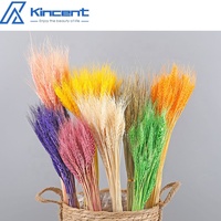 Vente en gros de fleurs séchées naturelles Fleurs décoratives Ornements de blé séché Bouquet de fleurs Matériaux pour la décoration intérieure