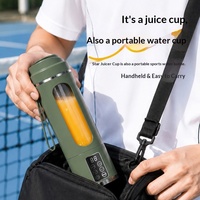 Draagbare mini fruitblender, sapcentrifuge, ijsvergruizer en smoothiemaker voor thuis, sportschool, buiten en op reis